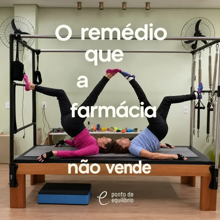 Alunas fazendo pilates no Cadillac